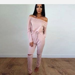 Women Tracksuit Sweatshirt Jogger Pants Set